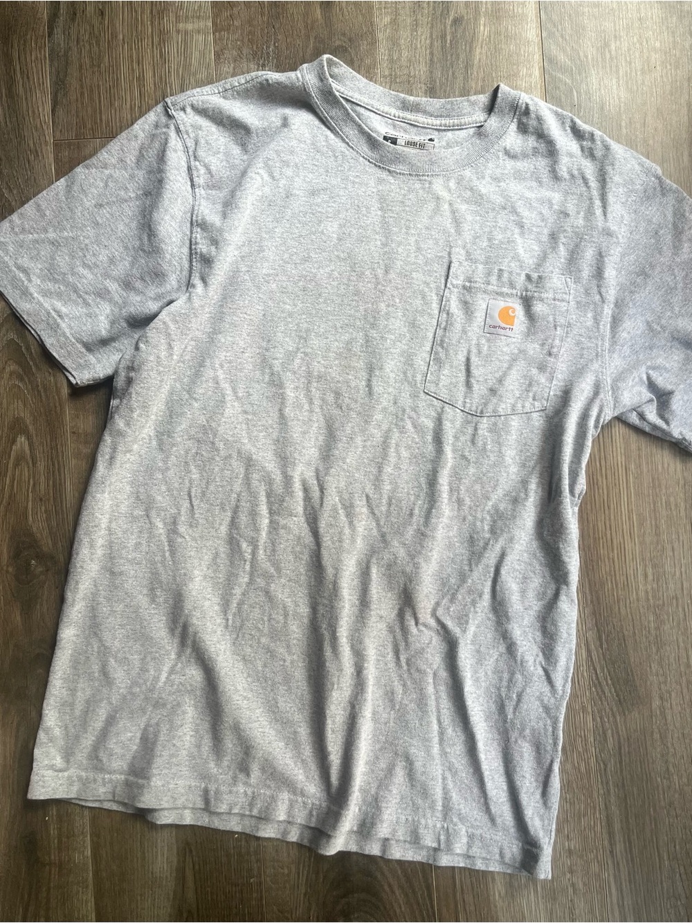 Carhartt men Gray Pocket T-Shirt